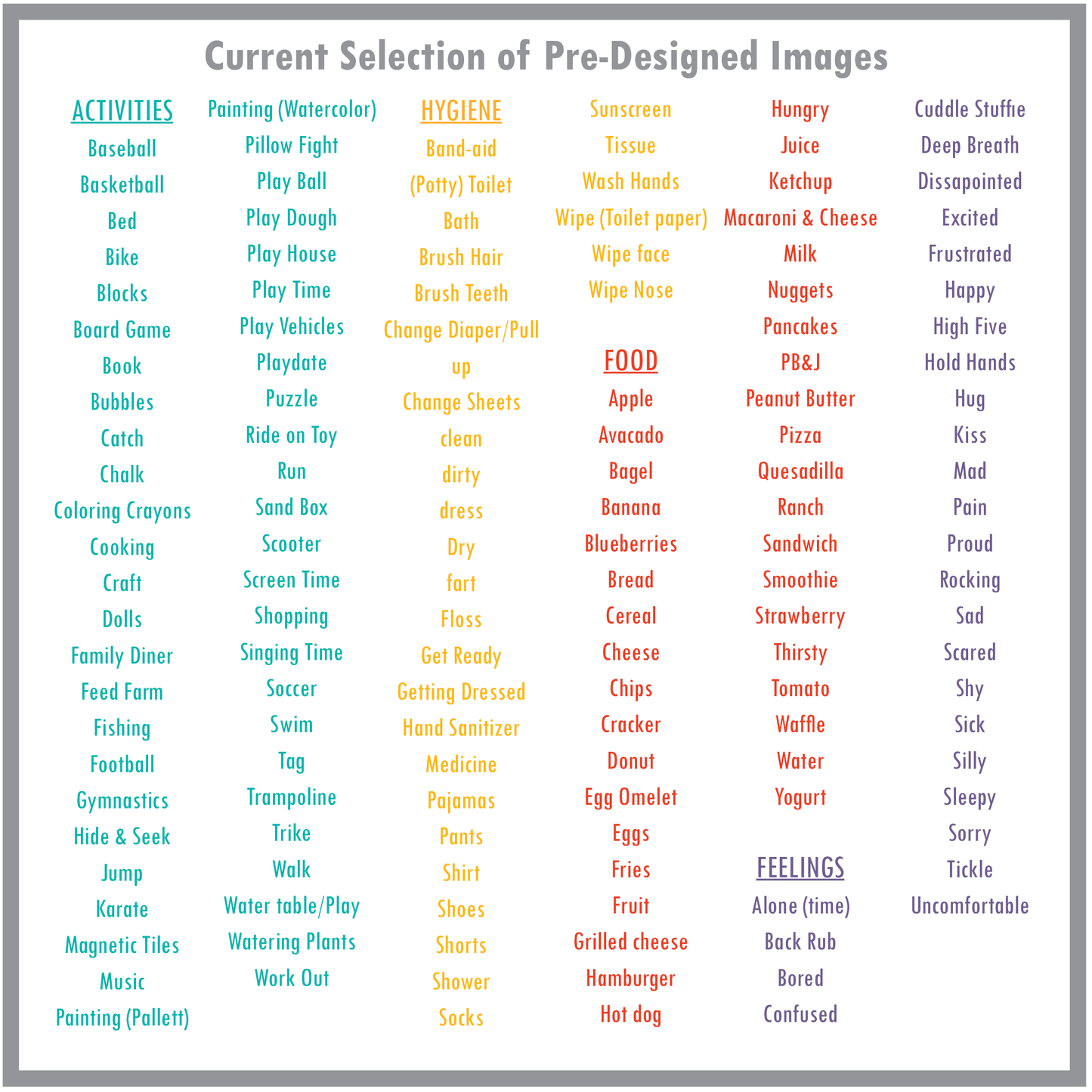Half Page Communication Board Bundle (Plus CORE)