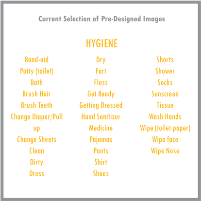 Static Hygiene Board (Large Image, Half Page)