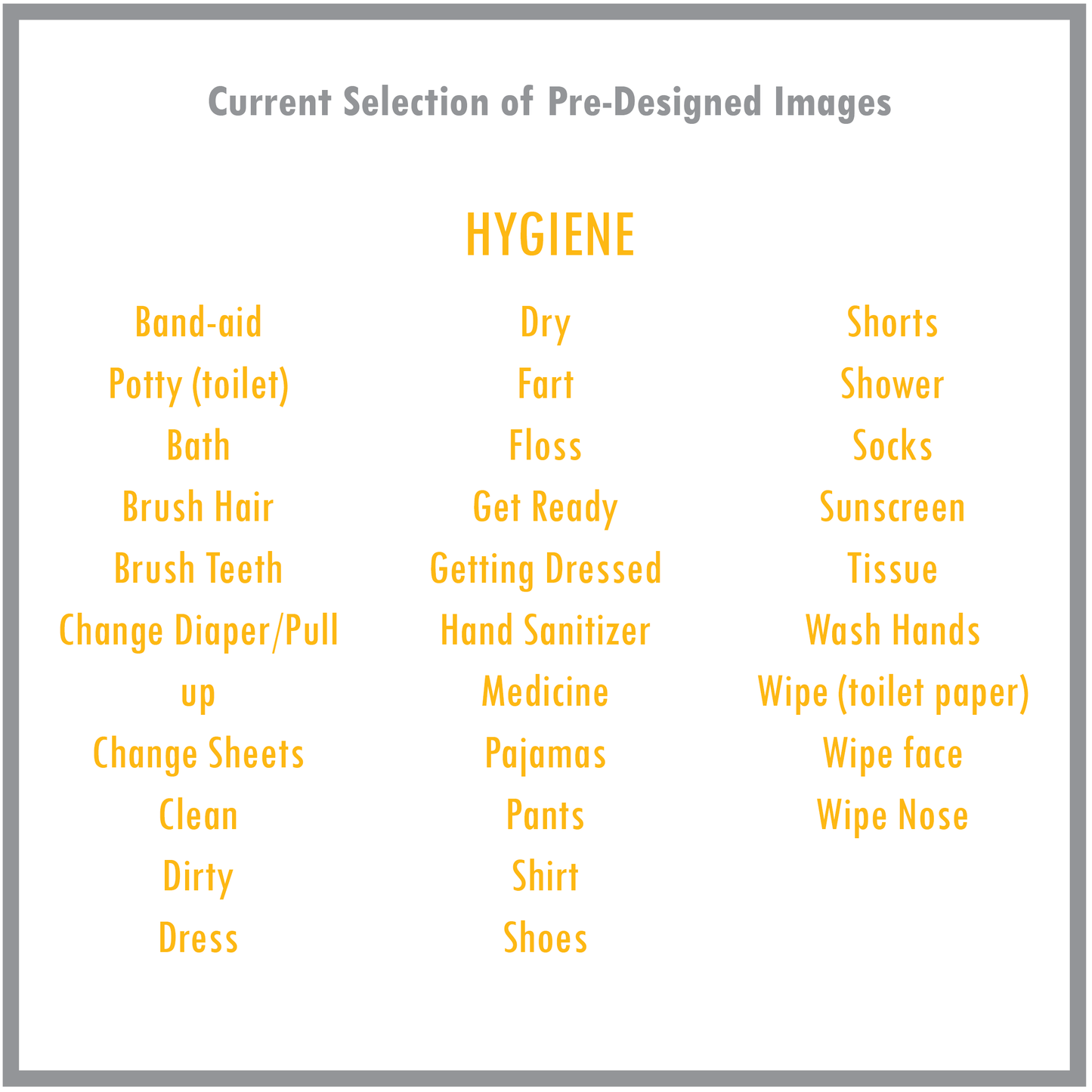 Static Hygiene Board (Full Page)