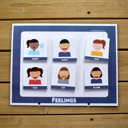 Feelings Board, Dynamic (Large Icons, Full Page)