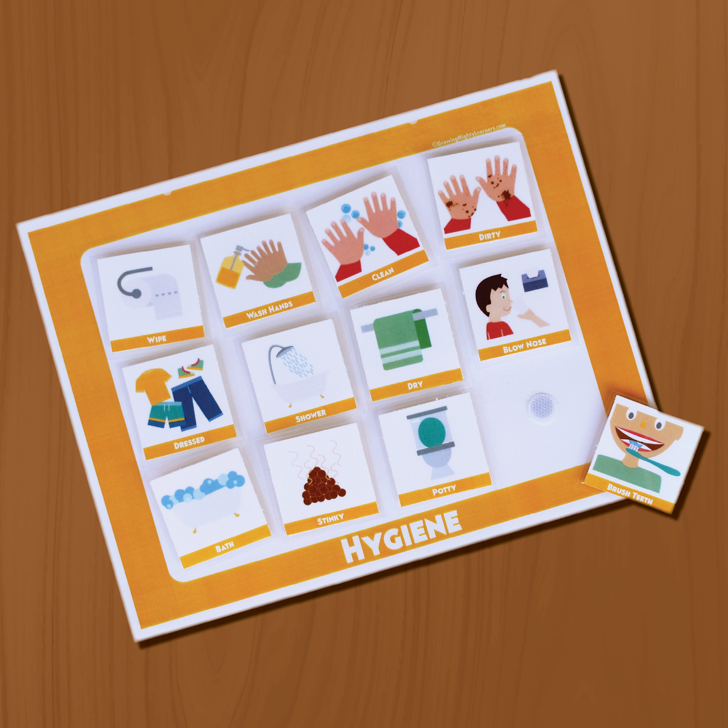 Dual Statements & Hygiene Board, Dynamic (Medium Icons, Full Page)