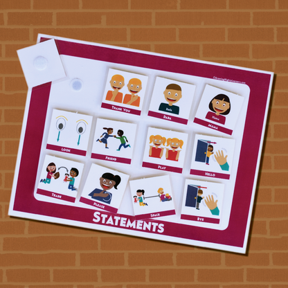 Dual Statements & Hygiene Board, Dynamic (Medium Icons, Full Page)