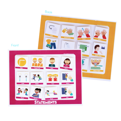 Dual Statements & Hygiene Board, Dynamic (Medium Icons, Full Page)