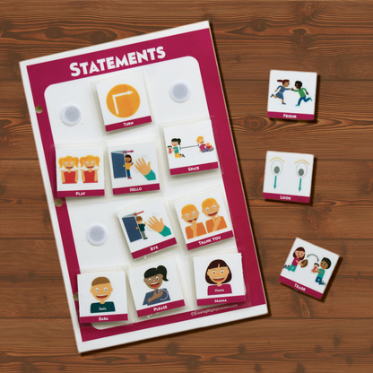 Dual Statements & Hygiene Board, Dynamic (Medium Icons, Half Page)