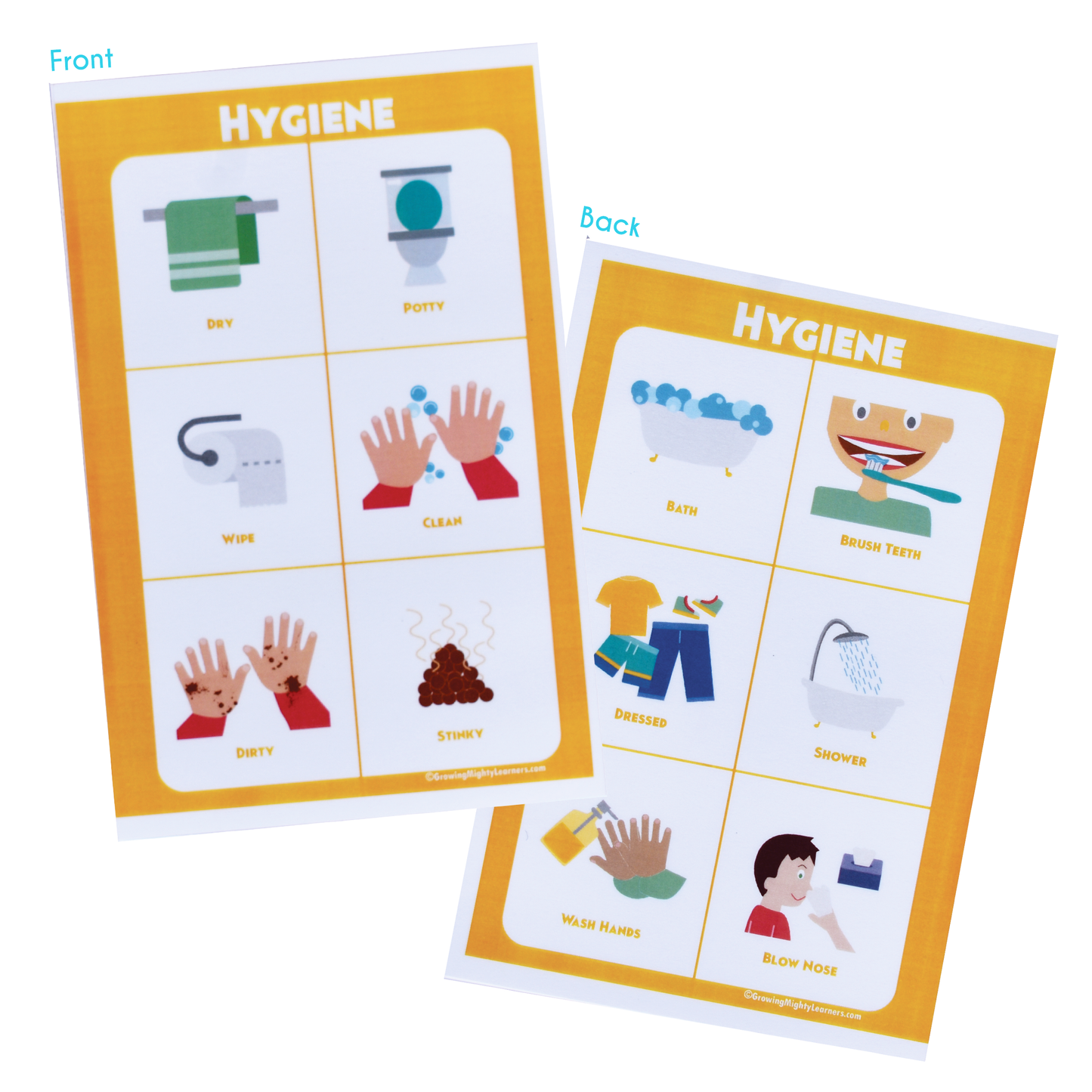 Static Hygiene Board (Large Image, Half Page)