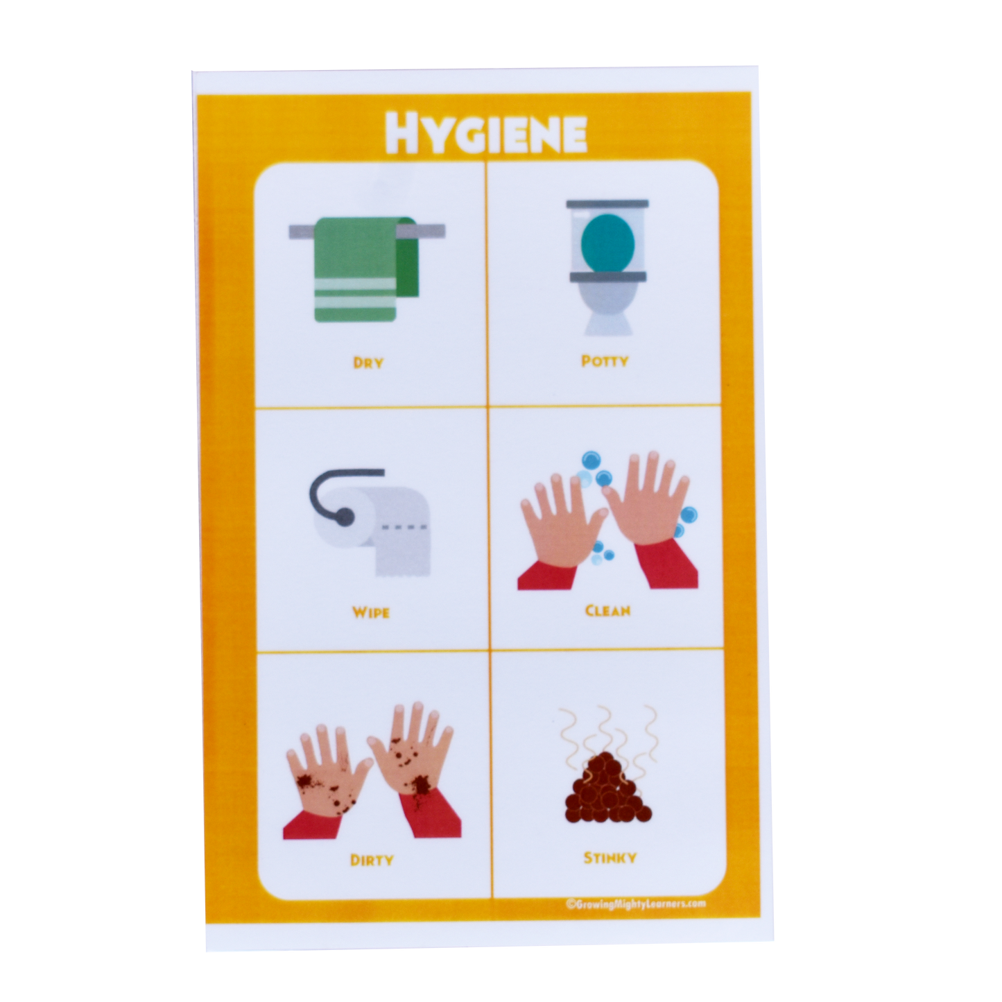 Static Hygiene Board (Large Image, Half Page)