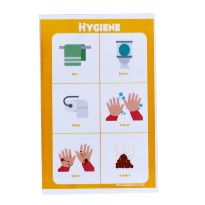 Static Hygiene Board (Large Image, Half Page)