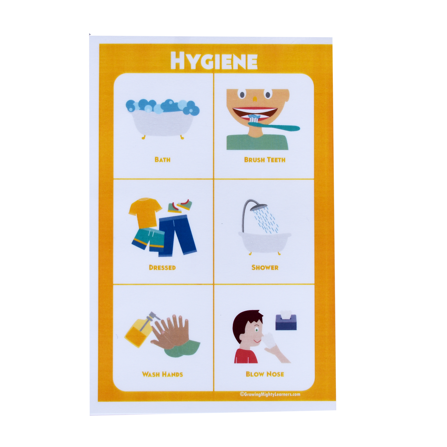 Static Hygiene Board (Large Image, Half Page)