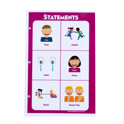 Static Statements Board (Large Images, Half Page)