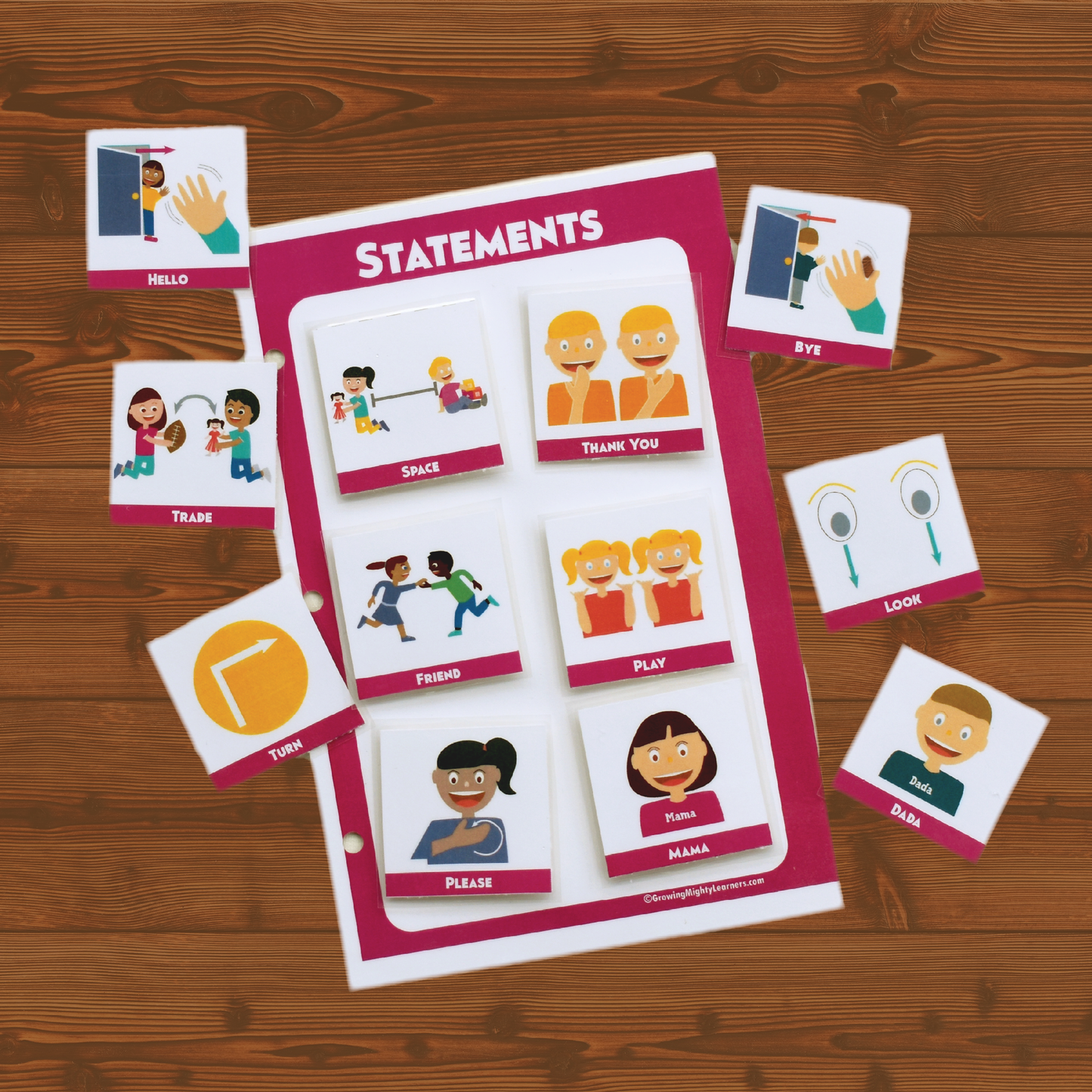 Statements Board, Dynamic (Large Icons, Half Page)