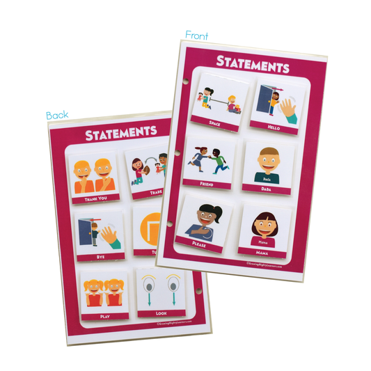 Statements Board, Dynamic (Large Icons, Half Page)