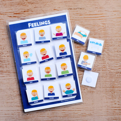 Feelings Board, Dynamic (Medium Icons, Half Page)