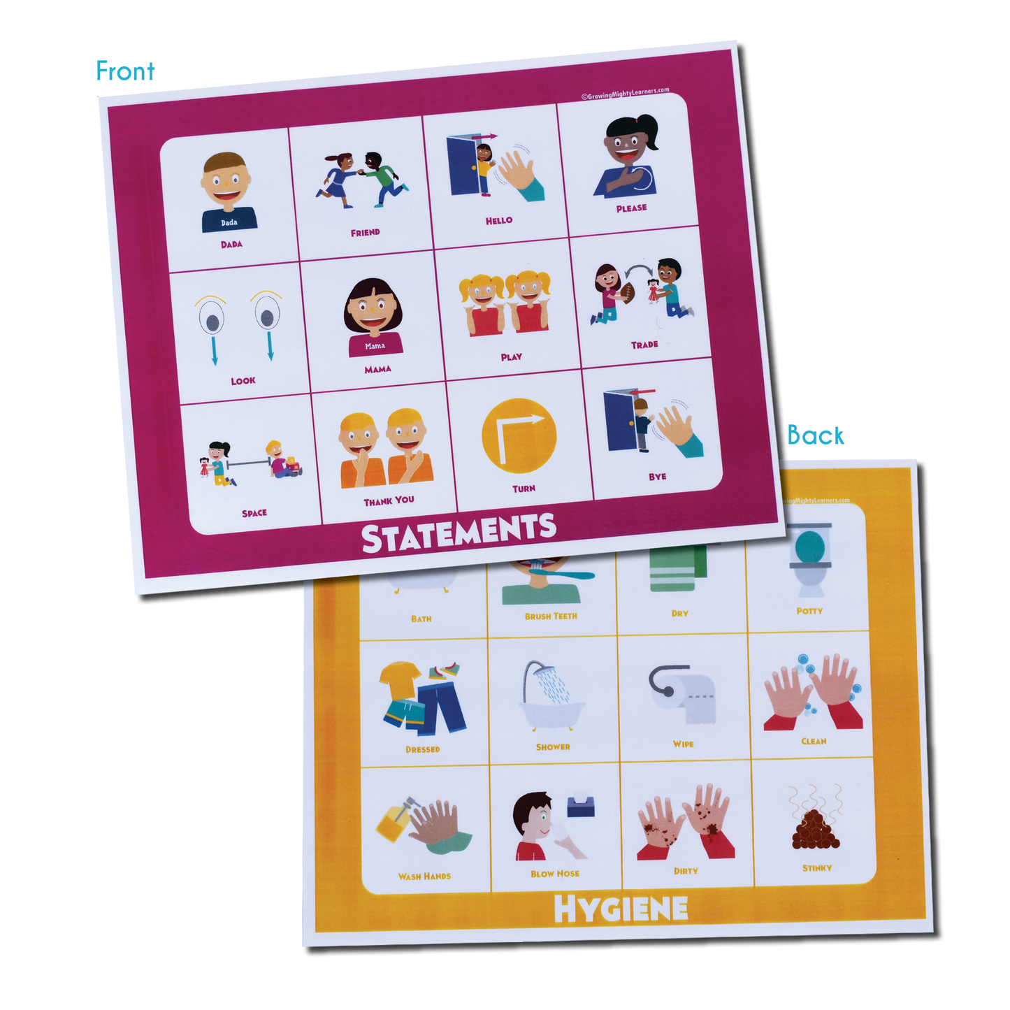 Static Dual Statements & Hygiene Board (Full Page)